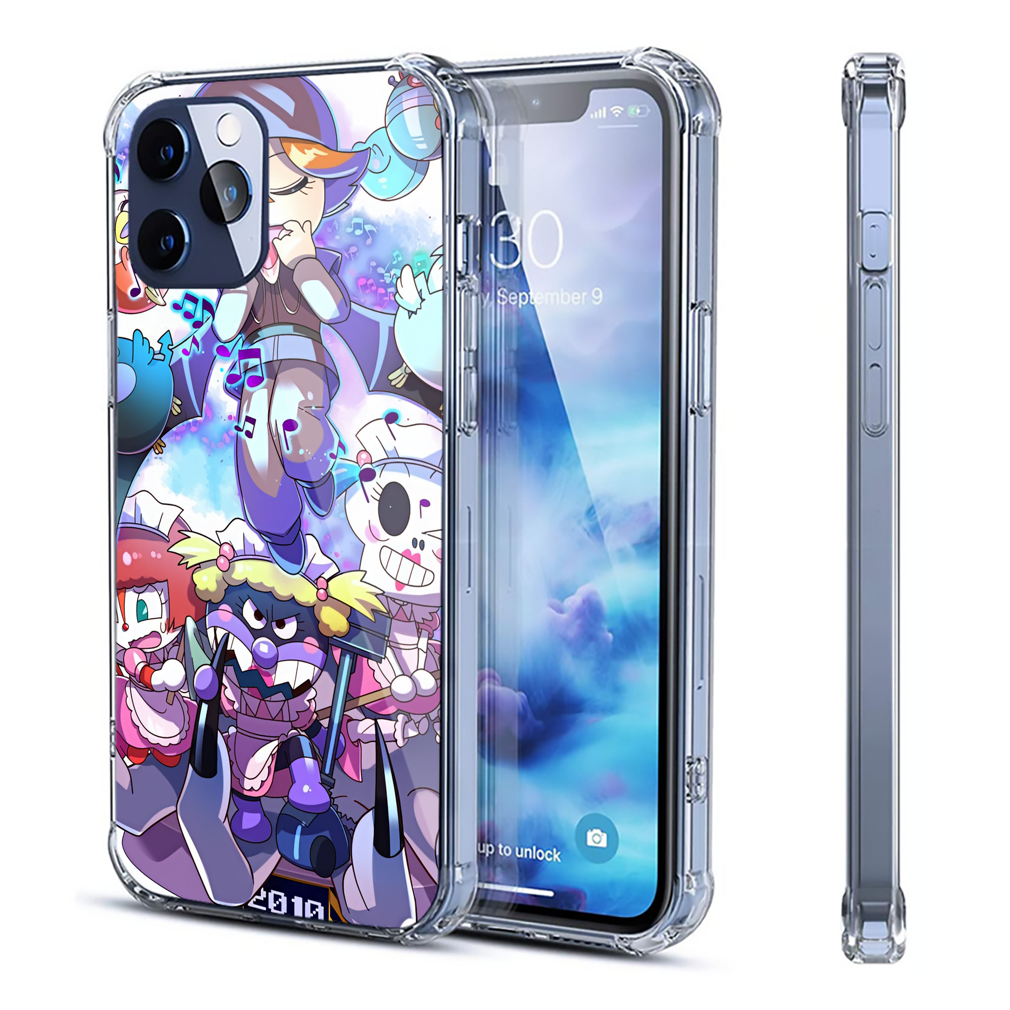 （画像用） アンパンマン Anpanman 【iPhone 12シリーズ対応】透明スマホケース（クリアソフトケース）